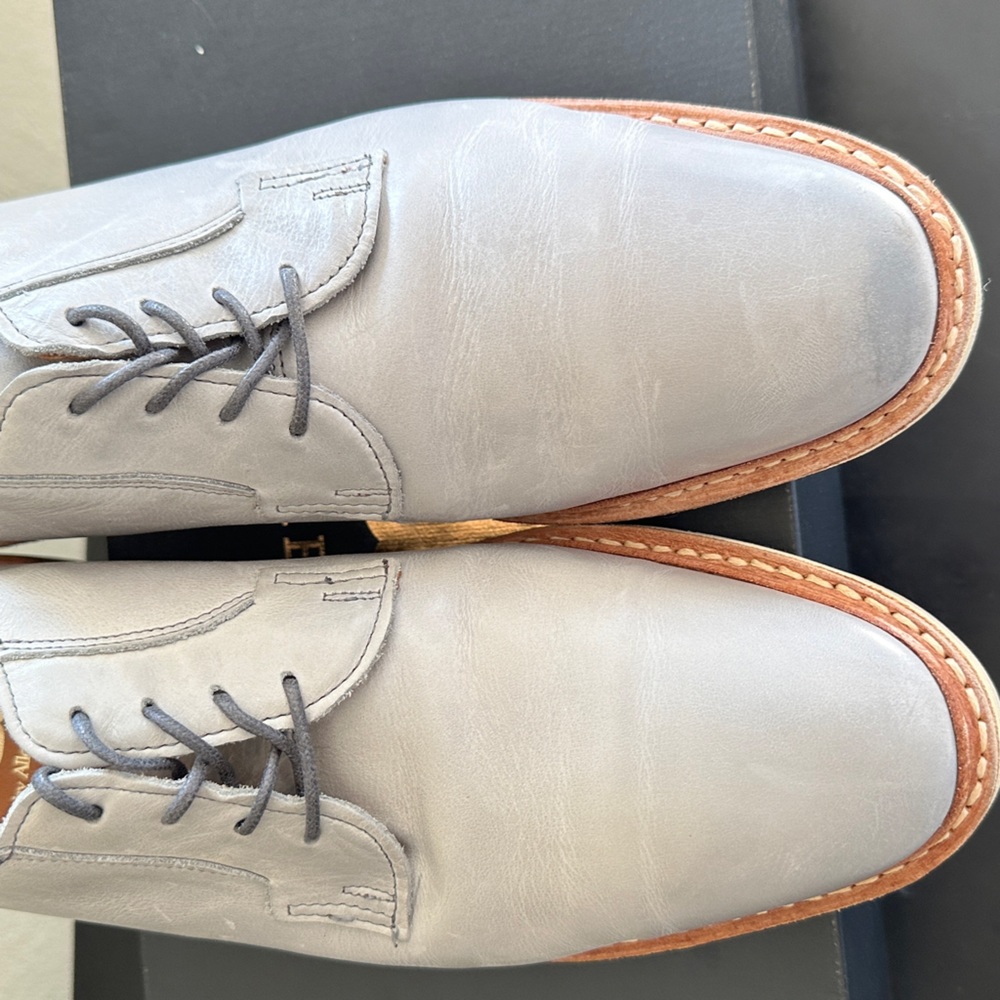 Allen Edmonds Cove Drive leather lace up plain toe dress loafers sz 9.5